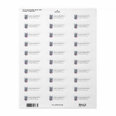 Étiquette Cane Corso Return Address Labels (Feuille entière)