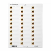 Étiquette canerio de perro de pressa complètement (Feuille entière)