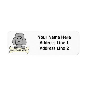 Étiquette Caniche personnalisé