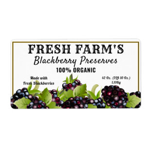 Étiquette Canne à fruits de Blackberry