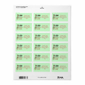 Étiquette Canne de Noël amusant Canne Citoyenne Personnalisé (Feuille entière)