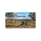 Étiquette Canons à Gettysburg (Devant)