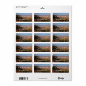 Étiquette Canyonlands Vue depuis Grand View Point Trail (Feuille entière)