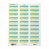 Étiquette Caoutchouc jaune et vert (Feuille entière)