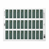 Étiquette Cap and Cocktail Graduation Party (Feuille entière)