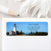 Étiquette Cape Blanco Lighthouse Adresse de retour (En situation)