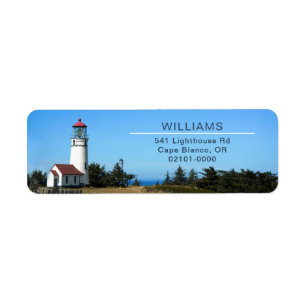 Étiquette Cape Blanco Lighthouse Adresse de retour