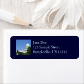 Étiquette Capitol Building à Washington DC (En situation)