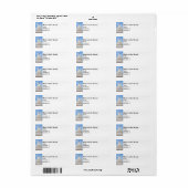 Étiquette Capitole américain à Washington DC (Feuille entière)