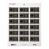 Étiquette Capricorn Earth Energy Color Palette (Feuille entière)