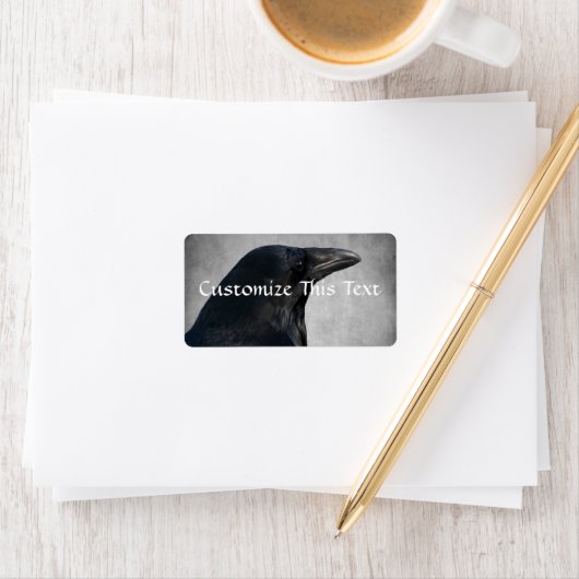 Étiquette Capture du glamour du corbeau (En situation)