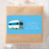 Étiquette Caravan Camper RV Thunder_Cove (En situation)