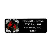 ÉTIQUETTE CARDINAL (Devant)