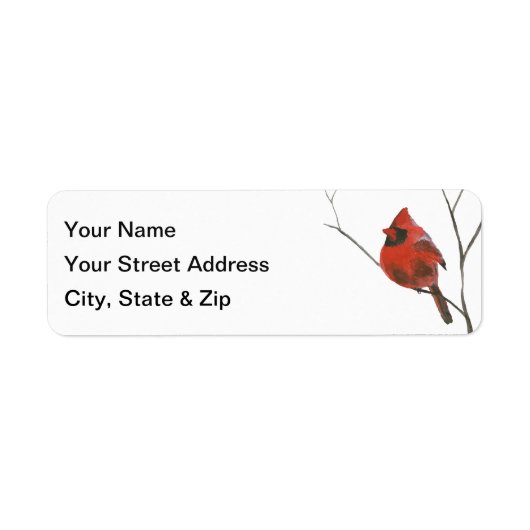 Étiquette Cardinal (Devant)