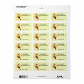 Étiquette Cardinal des femmes (Feuille entière)