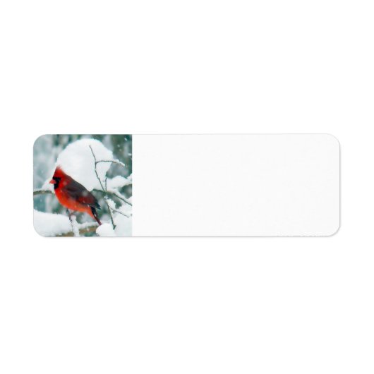 Étiquette Cardinal des neiges (Devant)