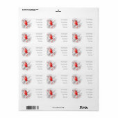 ÉTIQUETTE CARDINAL HOMME D'HIVER (Feuille entière)