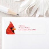 Étiquette Cardinal homme fier (En situation)