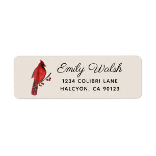 Étiquette Cardinal Return Address
