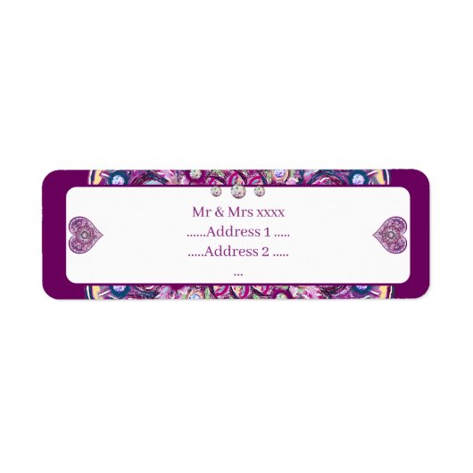 Étiquette Cardinal rouge Rosace (Devant)