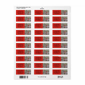 Étiquette Cardinal vibrant (Feuille entière)