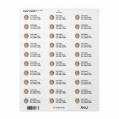 Étiquette Caricature adorable pour fille Hérisson embrasser  (Feuille entière)