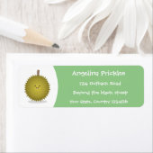 Étiquette Caricature de durian joyeux (En situation)