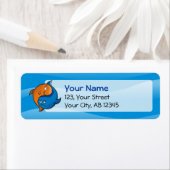 Étiquette Caricature de poisson Yin Yang (En situation)