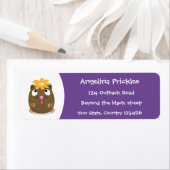 Étiquette Caricature joyeuse de cobaye mignonne (En situation)