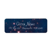 Étiquette Carina Nebula photo céleste (Devant)