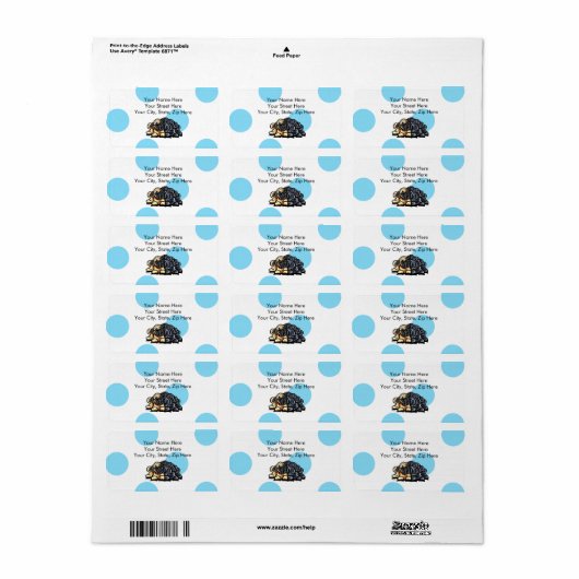 Étiquette Carlins d'amour (Feuille entière)