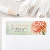 Étiquette Carnation rose souple (En situation)