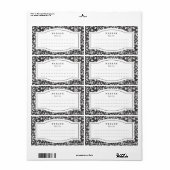 Étiquette carnet Sticker (Feuille entière)