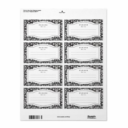 Étiquette carnet Sticker (Feuille entière)