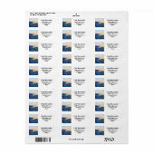 Étiquette Carpinteria California Ventura Adresse de retour (Feuille entière)