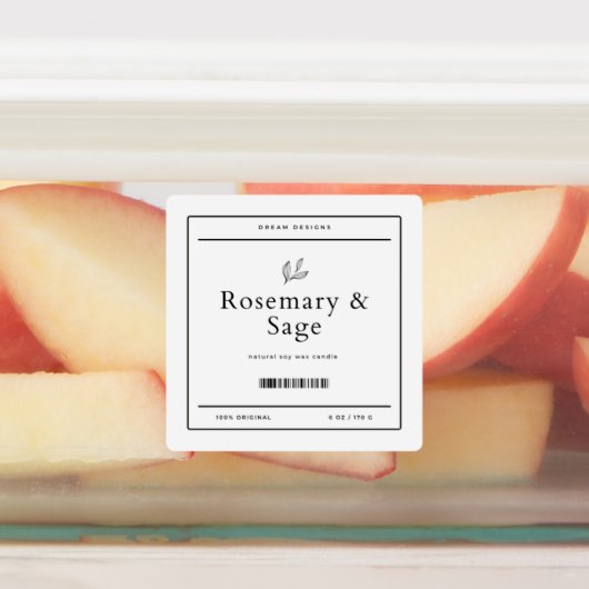 Étiquette carré (Apposé)