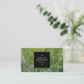 Étiquette carré 01a - Arbres au printemps (Debout devant)