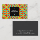 Étiquette carré 01a - géométrique 060614 (Devant / Derrière)