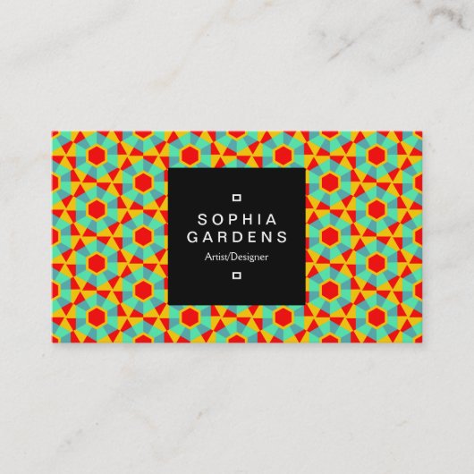 Étiquette carré 01a - géométrique 060614 (Devant)