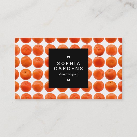 Étiquette carré 01a - Motif Clementine (Devant)