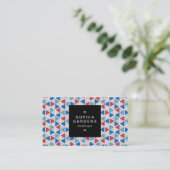 Étiquette carré 01a - Motif hexagonal 05 (Debout devant)