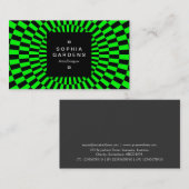 Étiquette carré 01a - Op Art 02 (Devant / Derrière)