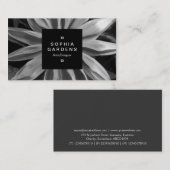 Étiquette Carré 01a - Rudbekia BW (Devant / Derrière)