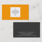 Étiquette carré 03 - Orange Jaune (Devant / Derrière)