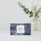 Étiquette carré 03a - Automne Bleu (Debout devant)