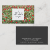 Étiquette carré 03a - Lit de tulipes (Devant / Derrière)