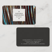 Étiquette carré 03a - Métalliques Abstraits (Devant / Derrière)