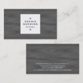 Étiquette carré 04 - gris foncé (Devant / Derrière)