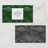 Étiquette carré 04 - Vert foncé (Devant / Derrière)