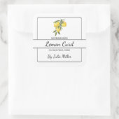 Étiquette Carré citron-curd fait maison (Sac)
